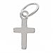 Sterling Silver Charm Tiny Sleek Cross Christian 9.5mm (1)