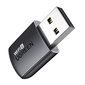UGREEN WIFI 無線LAN 子機 WIFI 6 USBアダプタ AX900 600Mbps + 287Mbps Windows 11/10対応 5GHz/2.4GHz