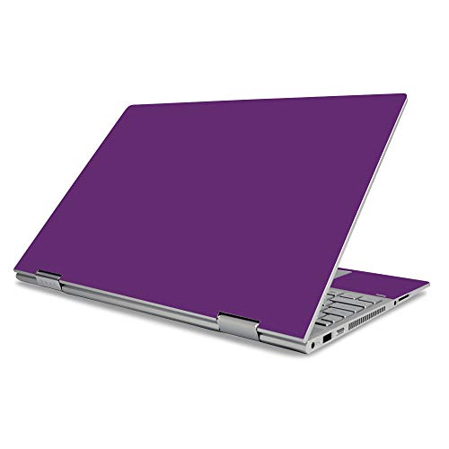MightySkins Skin for HP Envy X360 15" (2019) - Solid Purple | Protective, Durab…