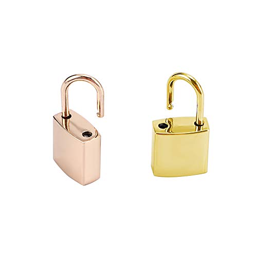 Mini Metal Lock - Zinc Replacement Silver Pad-Lock with 3 Keys of Hiplaygirl (Gold - 1 Set)
