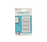 VELCRO Brand HANGables | Removable Wall Fasteners | Decorate Without Damaging Your Walls | Hang frames, Create Wall Collages | 8 Sets per Pack | Small Strips