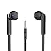 Parkido 2 Pack In-Ear Wired Headphones Earbuds with Microphone Earphones Stereo Sound for Android System Black