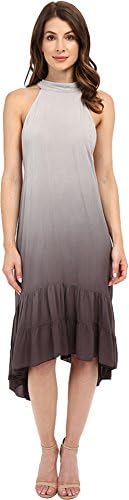 Culture Phit Women's Camisha Ombre Halter Dress Grey Dress SM