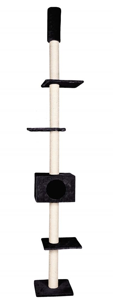 Karlie Scratching Tree, 35 x 47 x 263 cm, Cometa with Black Plush