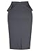 GRACE KARIN Women Pencil Skirt Slim Fit Knee Length Grey S