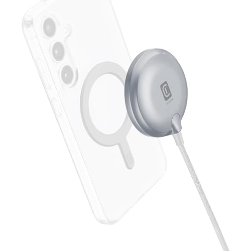 MAG Qi2 Wireless Charging Pad - Pad di Ricarica Magnetica 15W, Certificato Qi2, Allineamento Magnetico Preciso, Design Soft Touch, Finiture Metallizzate, Mag Ring e Cavo Telato 1m Incluso