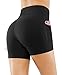 Dragon Fit High Waist Yoga Shorts for Women with 2 Side Pockets Tummy Control Running Home Workout Shorts
