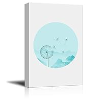 Canvas Wall Art Circular Pattern Landscape Canvas Prints Home Artwork Decoration for Living Room,Bedroom - 12x18 inches