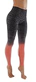Vesi Star Women's Flexible Exercise Pants (Small, Black & Pink)