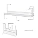 Wallniture Denver Wall Mounted Photo Ledge and Floating Shelf for Chic Home Décor, Wall Hanging Bookshelf, 22 Inch, White