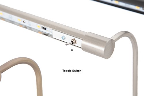 LED Satin Nickel Hardwire 43 inch Tru-Slim Hardwire Picture Light - Thumbnail 3