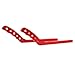 ICARS Red Rear Aluminum Grab Handles Compatible with 2007-2018 JK JKU Jeep Wrangler Rubicon Sahara Sport- Pair