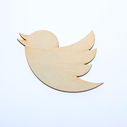 yuhoshop: 10pcs 3" (wide) X 1/8" inch WOODEN TWITTER BIRD B1 PLAIN UNFINISHED WOOD CRAFT FOR DISKS,TAGS,EARRINGS,WEDDING,FAMILY BIRTHDAY CALENDAR,PLAQUE,JEWELRY DIY