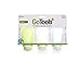 humangear GoToob+ 3-Pack (Medium) | Refillable Silicone Travel Bottle | Locking Lid | Food-Safe Material, Clear/Green/Blue, Medium (2.5 fl.oz.; 74ml)