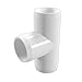 FORMUFIT F002TEE-WH-4 Tee PVC Fitting, Furniture Grade, 2