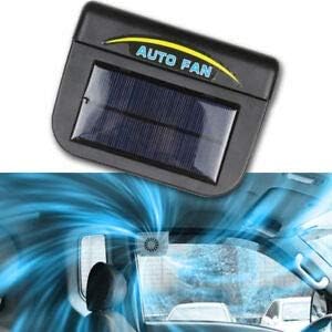 Tallin Ventilation Fan Solar Powered Exhaust System Keep,Rubber Stripping Car Ventilation Fan,11 cm X 6 cm(Black 1 PCs.)