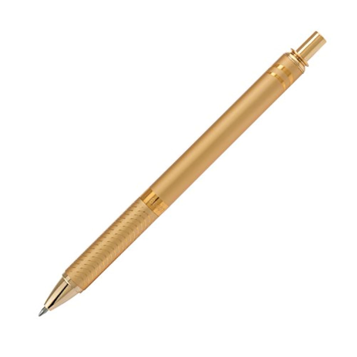 Pentel EnerGel Alloy Retractable Liquid Gel Pen, Gold Barrel, Black Ink