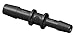 Eldon James C4-3GFBN Automotive Glass Filled Black Nylon Reduction Coupler, 1/4