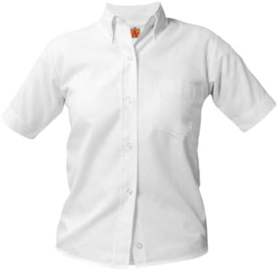 Girls Short Sleeve Oxford Blouse