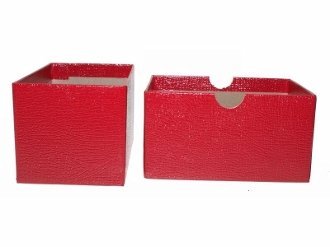 Red Guardhouse Single Row Slab or Crown Coin Box 4.5x2.63x2.55