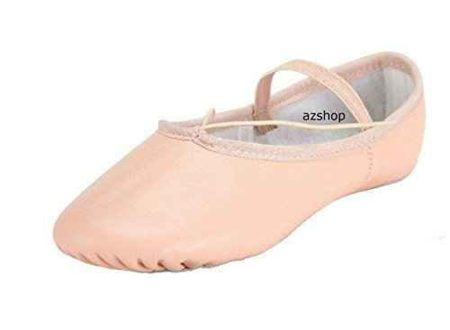 Buy Leather Ballet Dance Shoes, Split Sole Pink Leather Ballet Shoes ...