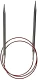 ChiaoGoo Red Lace Circular 32 inch (81cm) Stainless Steel Knitting Needle Size US 9 (5.5mm) 7032-9