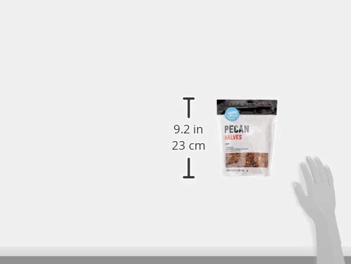 AMAZON BRAND – HAPPY BELLY PECAN HALVES, NO ADDED SALT, 16 OUNCE (PACK OF 1)