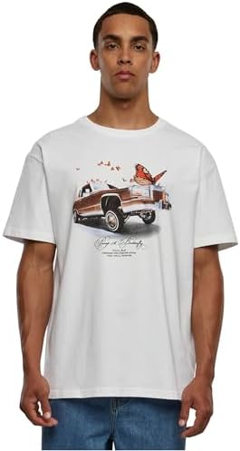 Pimp a Butterfly Oversize Tee, T-shirt, Unisex - Adulto, Bianco (White), M