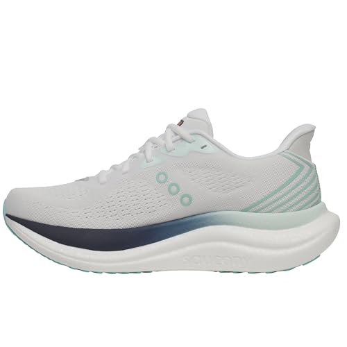 Saucony Women's Triumph 23 Sneaker White/navy