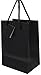 Novel Box Black Gift Bags with Handles 10 Pack 4.75x3.25x6.75 Inches Small Paper Bulk Gift Bags for Business, Shopping, Birthday, Party Favor - Euro Tote Paper Bag for Groceries & Personal Use