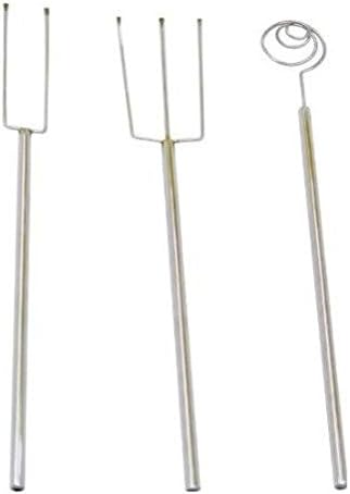 Comixpro Ateco 3 Piece Dipping Fondue Tool Chocolate Fruit Candy Import 1378