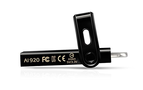 ADATA i-Memory AI920 128GB Flash Drive APPLE MFi-Certified Lightning + USB 3.1 Jet Black (AAI920-128G-CBK)