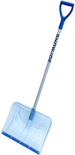 Indestructible Shatter Resistant Polycarbonate Blade Blue Snow Shovel with D-Grip Handle