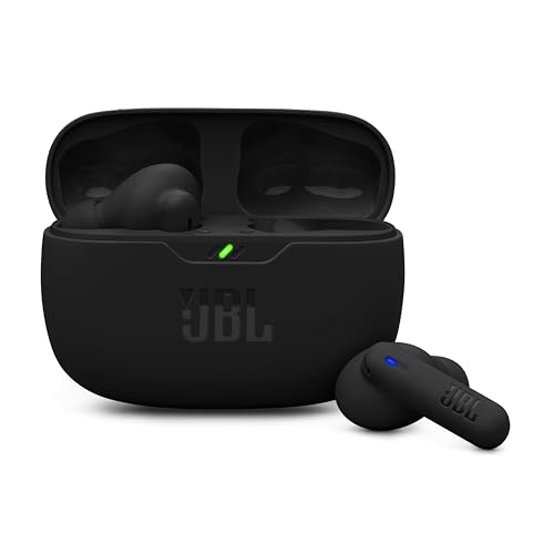JBL Wave Beam 2 Auricolari Bluetooth True Wireless con Cancellazione del Rumore, 40 Ore di Autonomia, Suono JBL Pure Bass, Smart Ambient, Connessione Multipoint, Design Chiuso a Stick, Nero