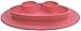 Round Silicone Suction Frog Placemat for Children, Kids, Toddlers, Babies Highchair Feeding Tray or Kitchen Dining Table with Built in Plate and Bowl, Comes with Travel Bag by Salbree, Pink