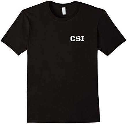 Mens CSI Crime Scene Investigation T-Shirt - Official Police Gear Small Black