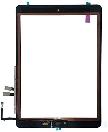 LeHang Touch Screen Digitizer Replacement For Home Button Replacement For iPad 6(2018) A1893 A1954 Black(No Fingerprint verification)