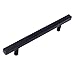 Black Cabinet Pulls Cabinet Knobs Black 4 inch Hole Centers - Peaha PHJ22BK Black Dresser Drawer Pulls Square 6-2/5 in Length 15 Pack