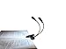 iLight Rechargeable Eye-Care Warm Book Light, Clip On Bed Reading Light, Music Stand Lamp, 8 LED, 5 Brightness, 2 Goosenecks Light Up 2 Full Pages. Perfect For Bookworms, Reading, Working or Studying