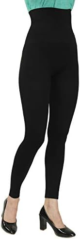 RSDK Women's Tummy Tucker High Waist Leggings, Spandex Leggings, Stretchable Sports Leggings, Yoga Pants and Gym Tights Leggings for Women/Girls (Size - 24 to 36)