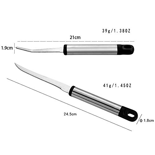 Grapefruit Spoons Knives Utensils Set, 6 Pack Grapefruit Knives