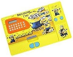 KIKU BigShopee Gadget Kid's Minions Multi-Purpose Pencil Box with Calculator