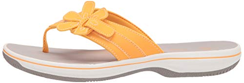 Clarks Women's Brinkley Flora Flip-Flop Red Synthetic 8M for sale online | eBay