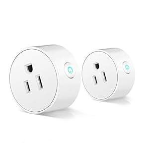 Smart Plug WiFi Outlet Mini Socket, Compatible with Alexa