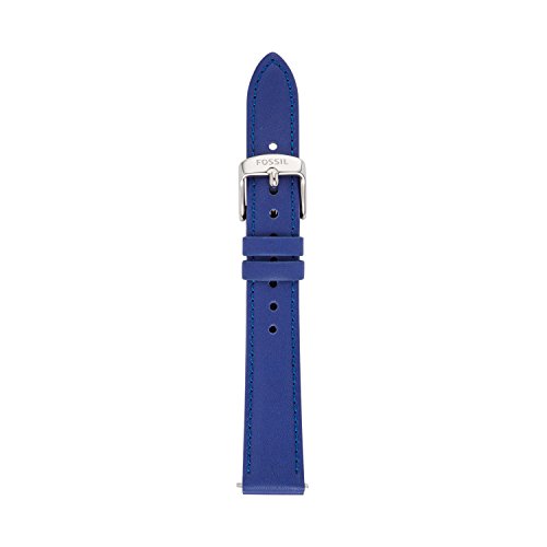 Fossil Women's S161014 Blue Leather 16mm Watch Strap