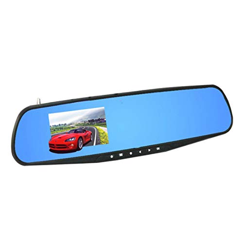 Car Video Camera,1080P Rearview Mirror Driving Recorder Backup Camera, 140° Wide Angle, 360° Rotatable HD Lens, Support up to 32GB