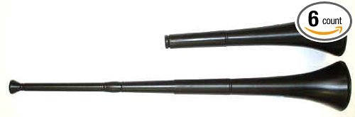 6 Pack of Stadium Horn - Collapsible Vuvuzela Horns