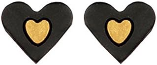 Terramart_ Handmade Terracotta Earring Set_Fashion Jewellery for Women / Girls ( Black, &amp; Gold )