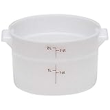 Cambro RFS2148 Round 2 Quart Poly White Case of 12