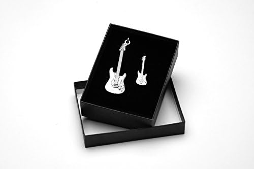 Fender Stratocaster Keychain &amp; badge set Clapton, Beck, Page, Gilmour, Hendrix